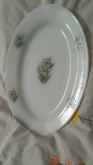 Bandeja ovalada Arcopal vintage narcisos