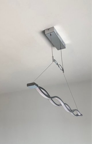 Conjunto de 2 lámparas modernas (1 techo - 1 pie)