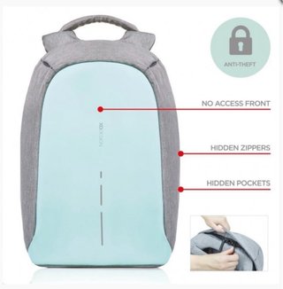 Mochila XD Design antirrobo color menta