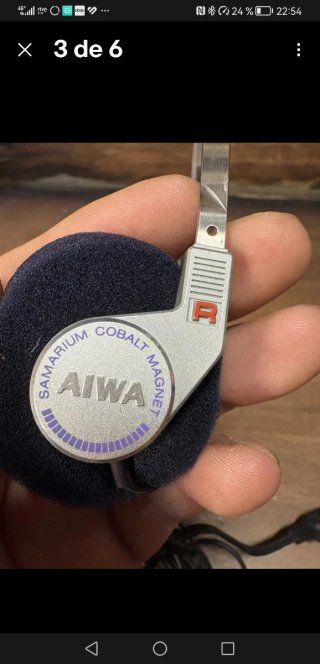 Auriculares AIWA HP-M5 Walkman Plata