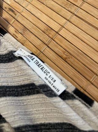 Blusa Zara Encaje Rayas Talla S