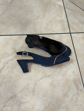 Scarpe Massimo Anfusco donna blu con strass