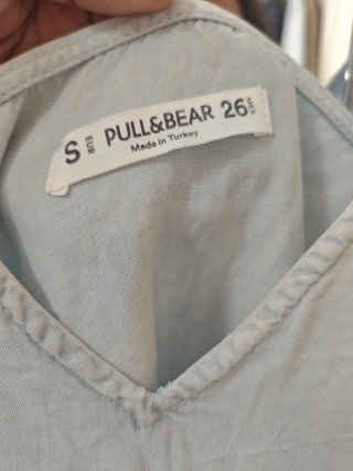 Vestido vaquero Pull&Bear azul