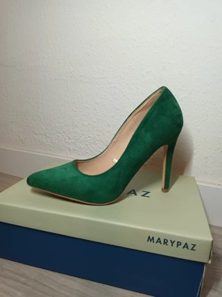 Zapatos de tacón Marypaz verde esmeralda T38