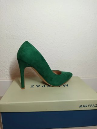 Zapatos de tacón Marypaz verde esmeralda T38