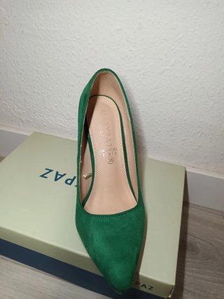 Zapatos de tacón Marypaz verde esmeralda T38
