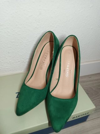 Zapatos de tacón Marypaz verde esmeralda T38