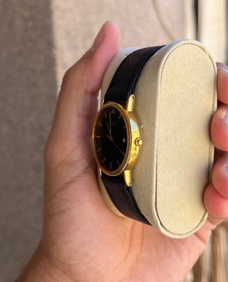 Seiko Quartz Dorado Negro Vintage 6Y39-7010