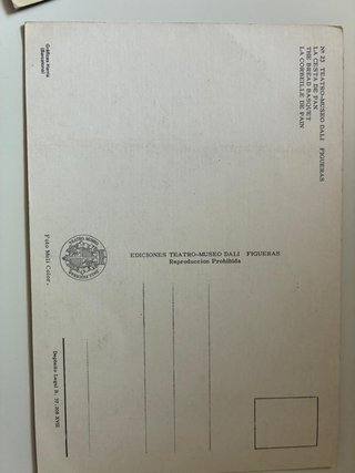 Lote 6 Postales Salvador Dalí Figueres Costa Brava
