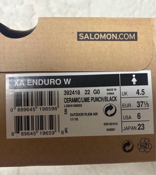 Zapatillas Salomon XA Enduro W Teal/Amarillo