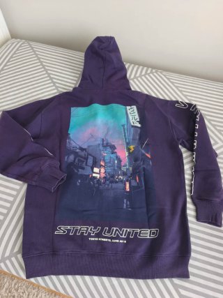 Sudadera Pull&Bear Morada Talla M