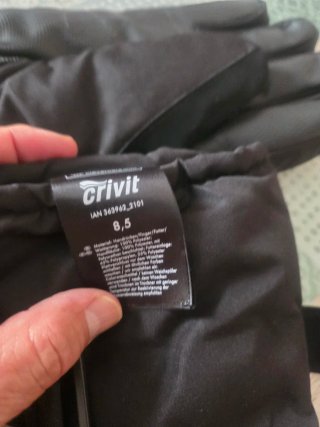 Guantes de esquí Crivit negros