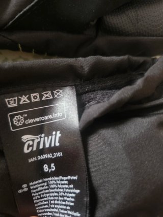 Guantes de esquí Crivit negros