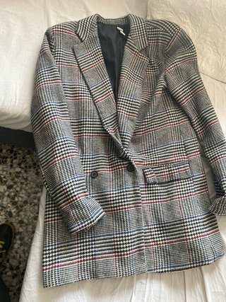 Chaqueta de cuadros para mujer
