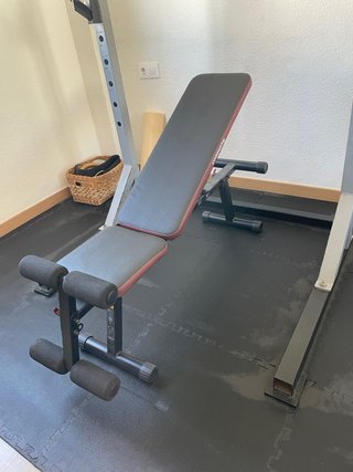 Banco Abdominales y Pesas Reclinable