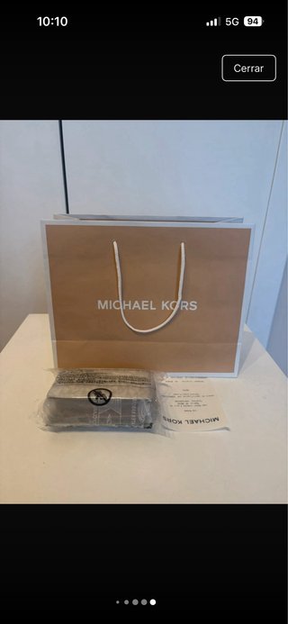 Cartera Michael Kors Marrón y Dorada