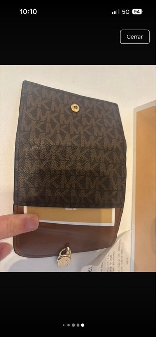 Cartera Michael Kors Marrón y Dorada