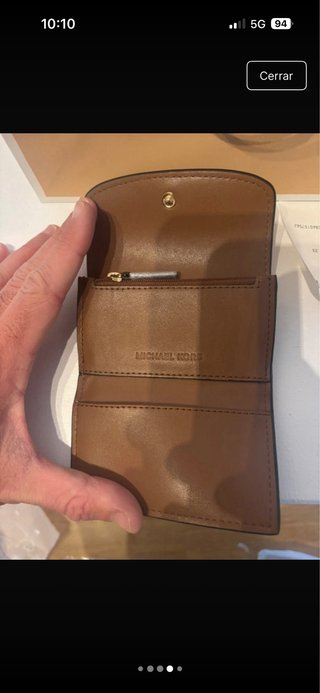 Cartera Michael Kors Marrón y Dorada