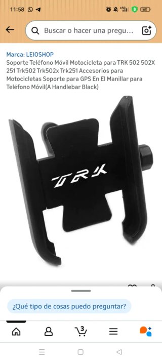 Soporte Móvil Moto TRK 502/502X/251 Caja 4