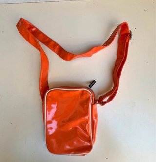 Borsa tracolla anni '80 Michelin arancione