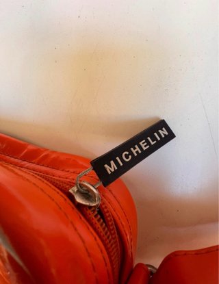 Borsa tracolla anni '80 Michelin arancione