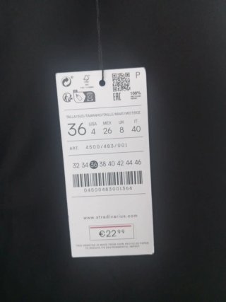 Pantalón Stradivarius Slim Straight Negro. Nuevo!!