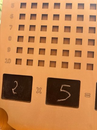 Tablero de Multiplicar de Madera
