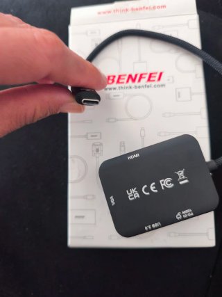 Benfei Hub 4 en 1 USB/USB-C/HDMI