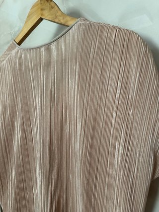 Blusa Zara L Plisada Rosa