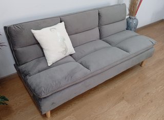 Sofá Cama ·Confort, Gris Oscuro·. Cómodo. ¡Oferta!