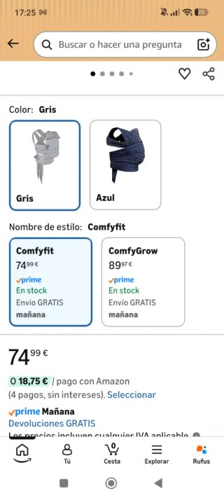 Boppy ComfyFit Evolution - Mochila portabebés