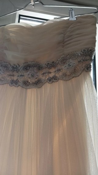 Vestido de Novia Franc Sarabia Beige/Blanco