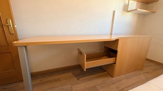 Escritorio madera y metal Incluye estanterías URGE