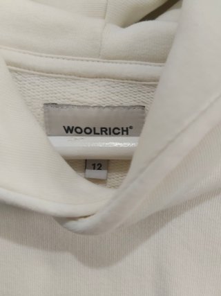 Felpa Slim Fit Woolrich Uomo XS Crema Nuova