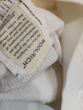 Felpa Slim Fit Woolrich Uomo XS Crema Nuova