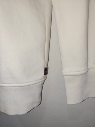 Felpa Slim Fit Woolrich Uomo XS Crema Nuova