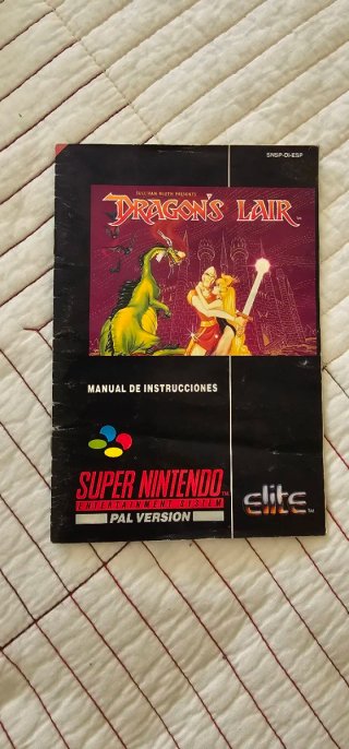 Dragon's Lair SNES PAL Version