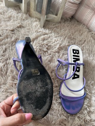 Sandalias BIMBA Y LOLA Morado/Plata
