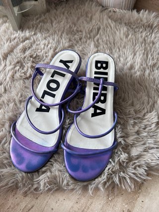Sandalias BIMBA Y LOLA Morado/Plata