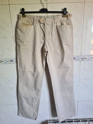 Lote de 2 pantalones de vestir elegantes gris T. L