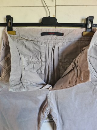 Lote de 2 pantalones de vestir elegantes gris T. L