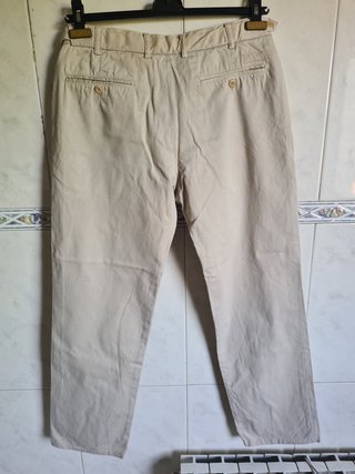 Lote de 2 pantalones de vestir elegantes gris T. L