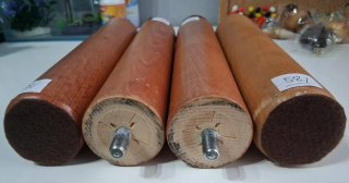 Juego 4 patas madera
