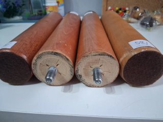 Juego 4 patas madera