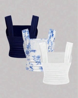 Set 3 Top Canotta Scollo V