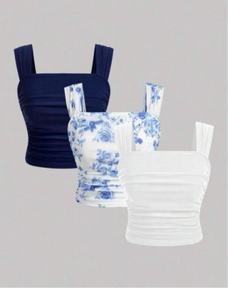 Set 3 Top Canotta Scollo V