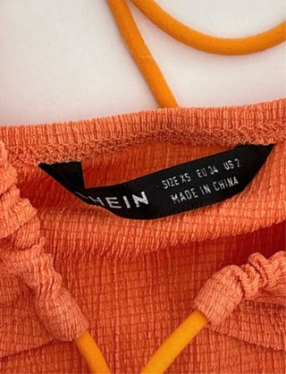 Top Shein Coral Talla XS