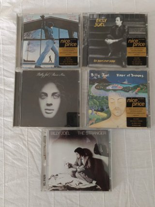 5 CDs Billy Joel: Glass Houses, Innocent Man, Pian