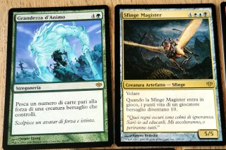 LOTTO 4 CARTE RARE, 1 MITICA Magic MTG - Conflux
