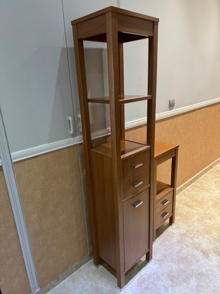 Muebles de baño madera y marmol